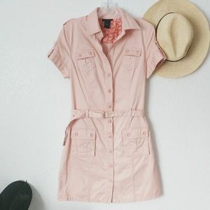 Vintage pink utility dress